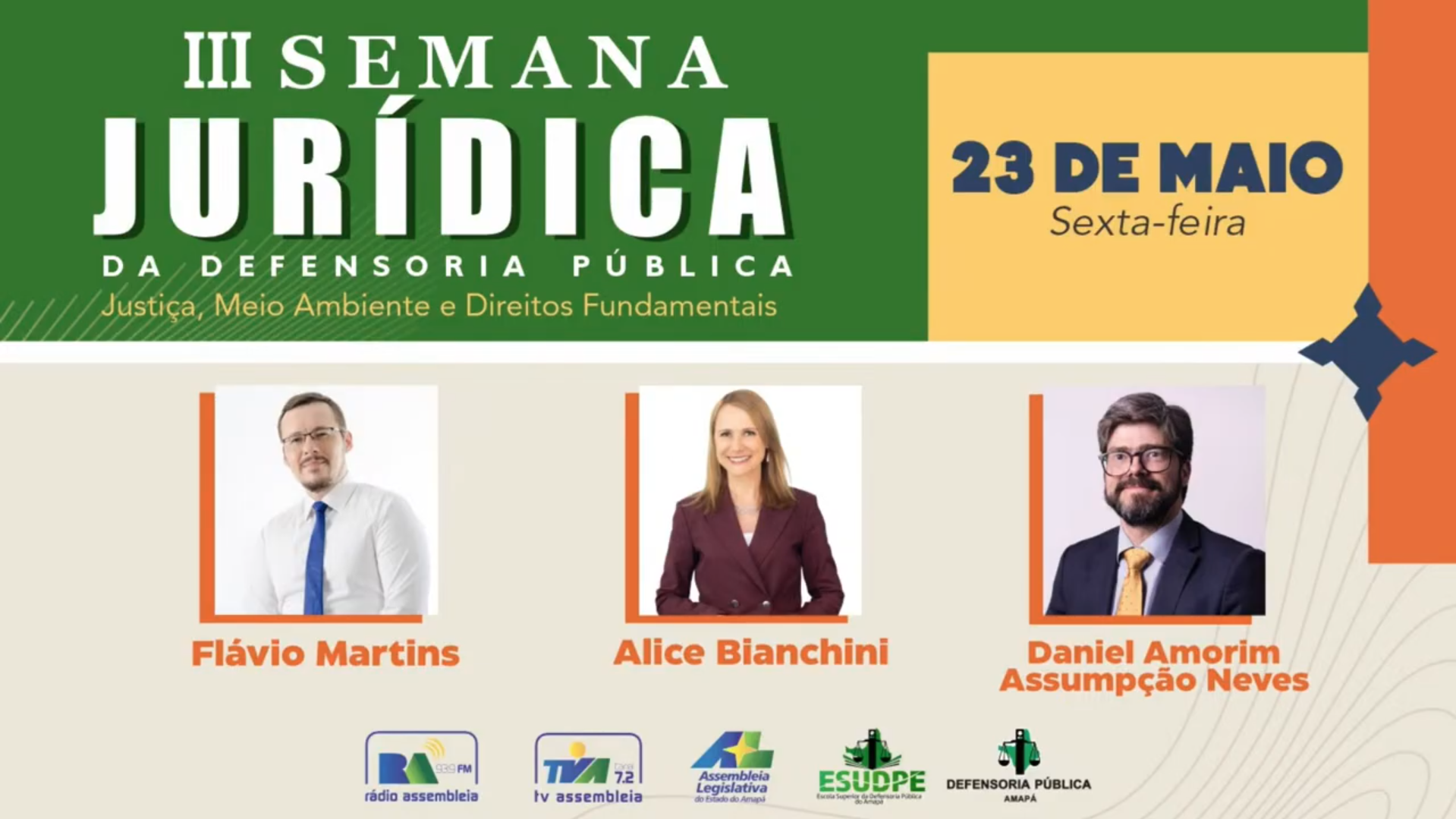 Capa do video III Semana Jurídica da Defensoria Pública do Amapá - Dia 3